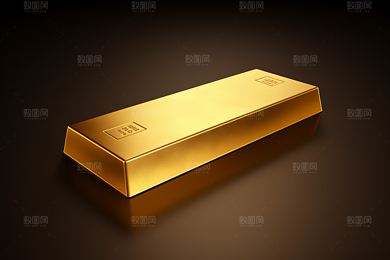 黄金金子金砖素材