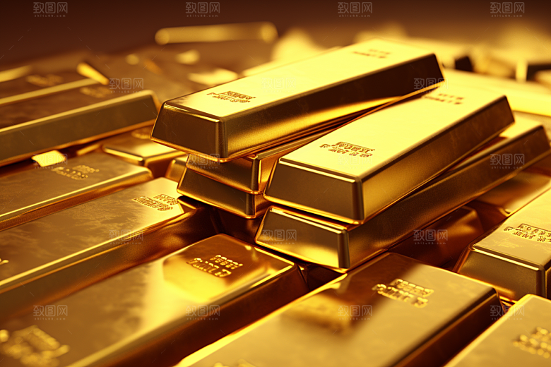 黄金金块贵金属素材