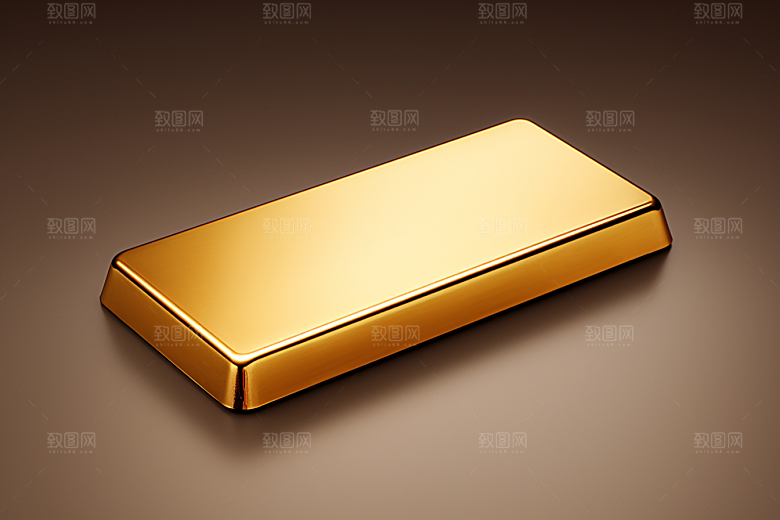 黄金金块富贵素材