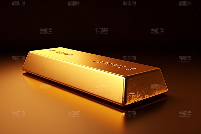 黄金理财产品金块素材