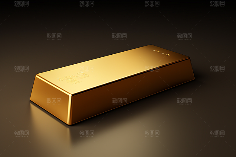 黄金金子金砖素材