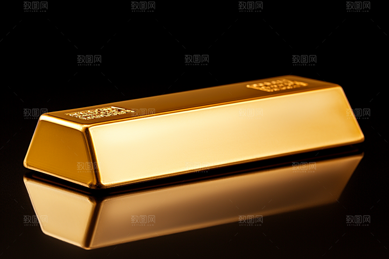 黄金金块财富素材