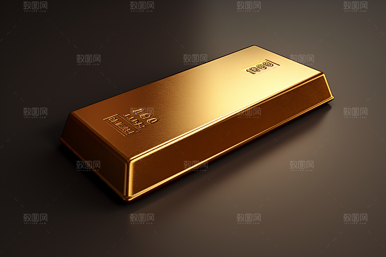 黄金金子金砖素材