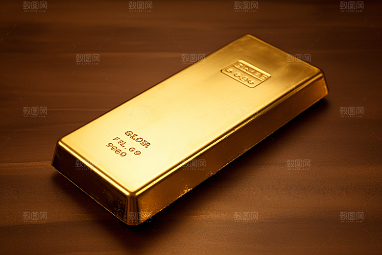 黄金金砖理财产品素材
