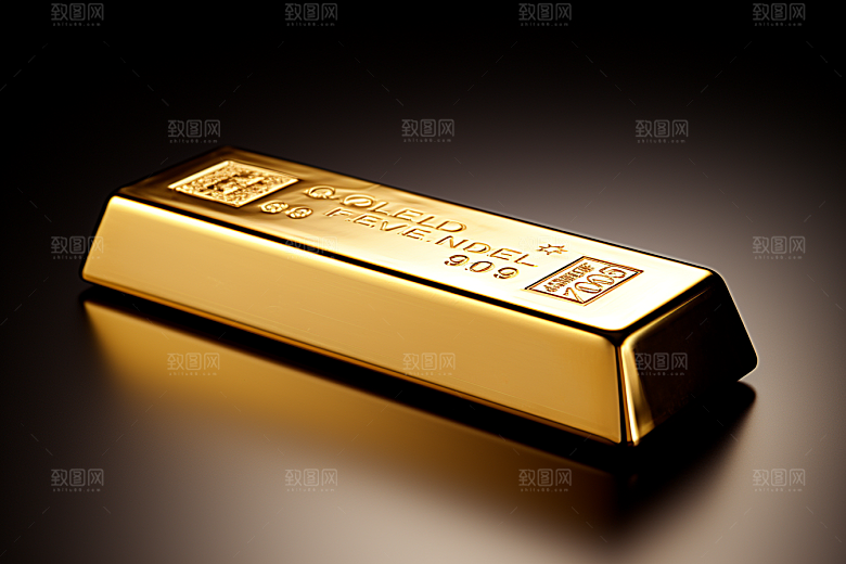 黄金金子金砖素材