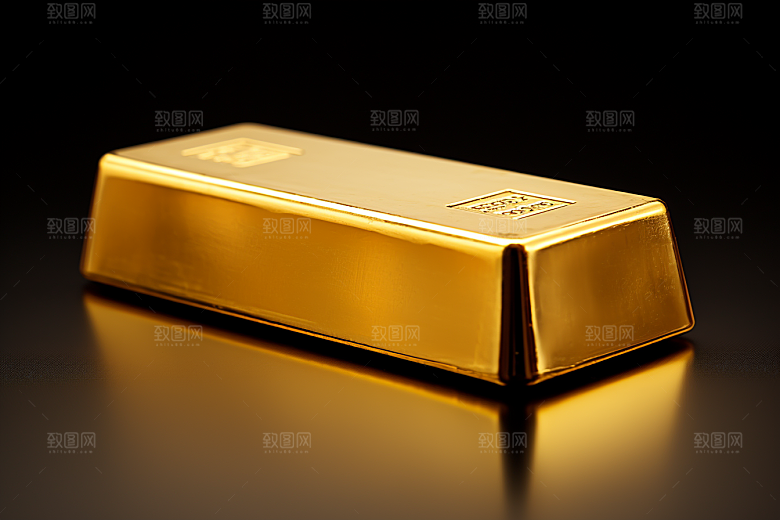 黄金奢侈品金砖素材