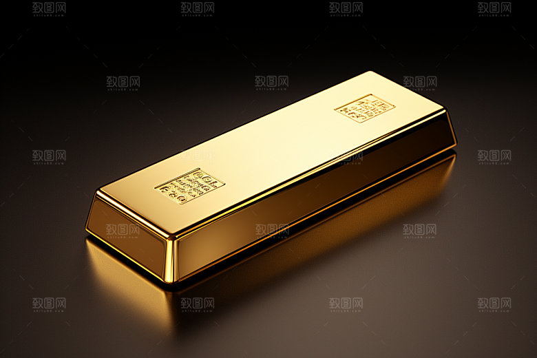 黄金金砖理财产品素材