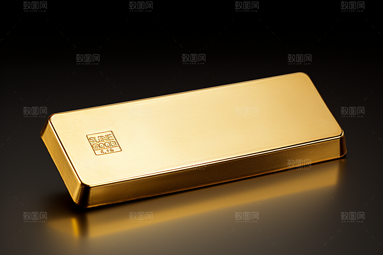 黄金金砖理财产品素材