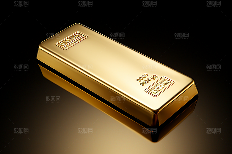 黄金金砖富贵素材