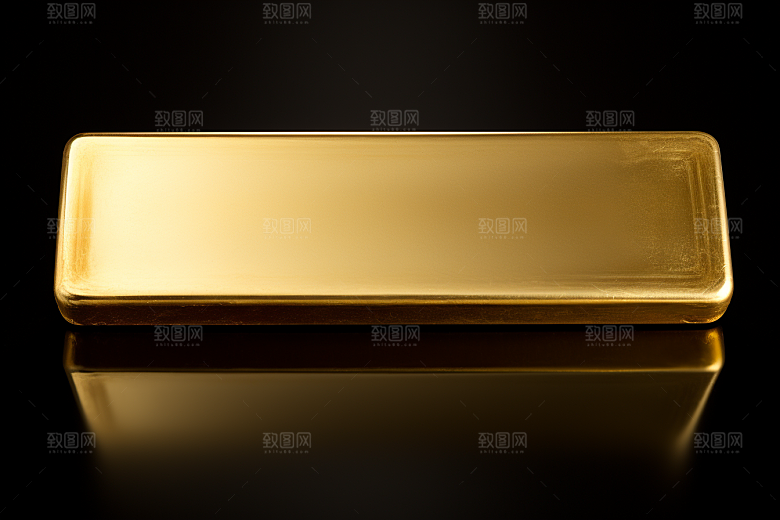 黄金理财产品金砖素材