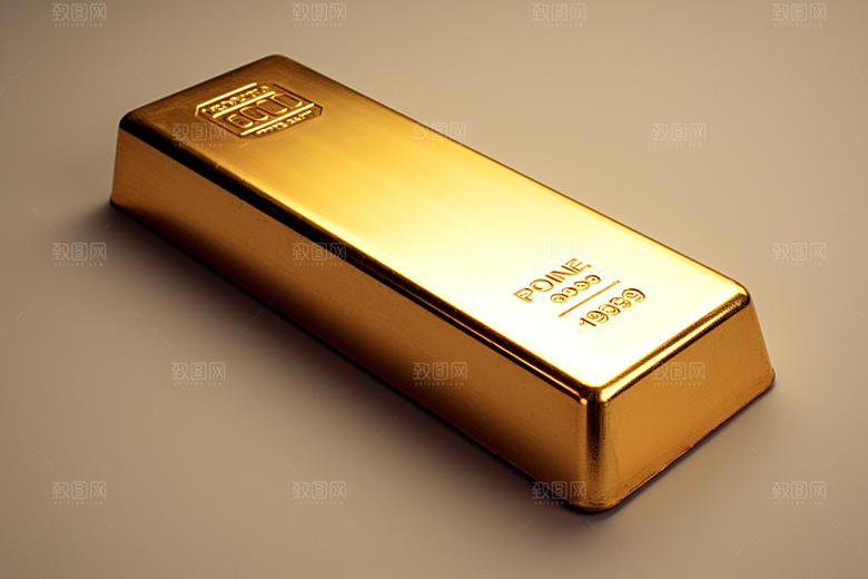黄金金砖富贵素材
