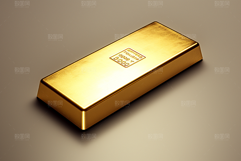黄金理财产品金砖素材