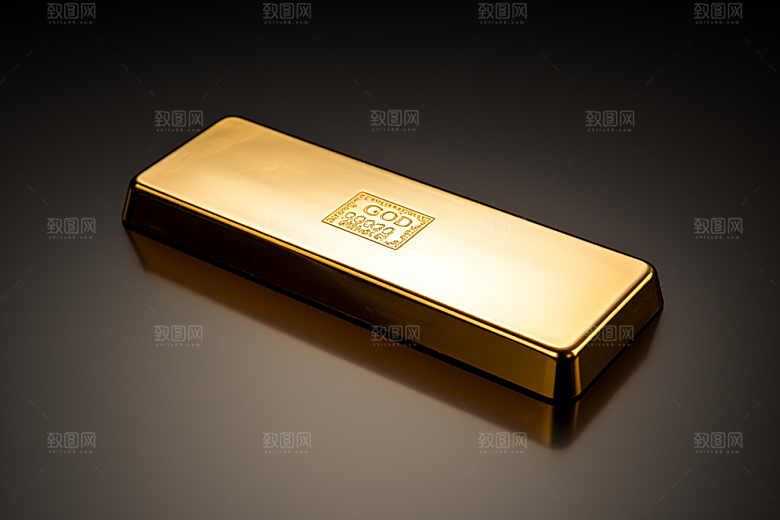 黄金金块富贵素材