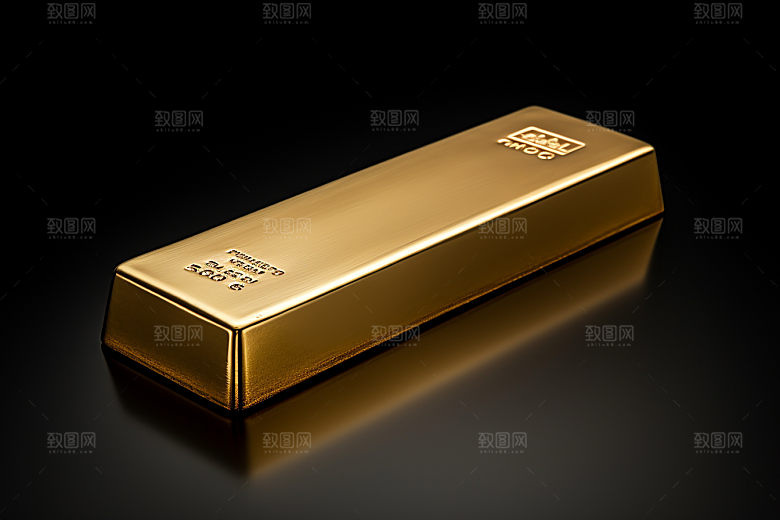 黄金金块富贵素材