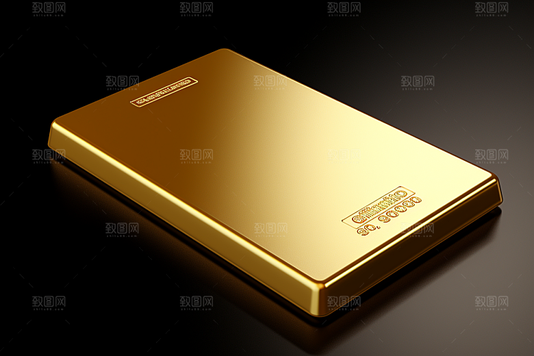 黄金金块金砖素材
