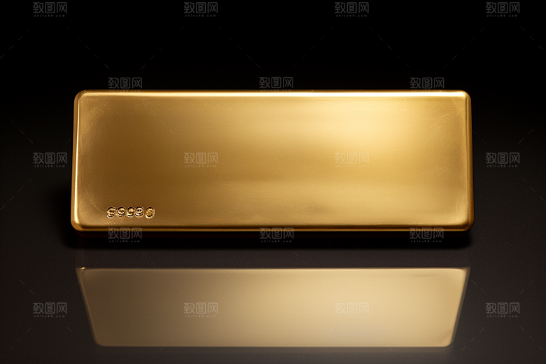 黄金金子金砖素材