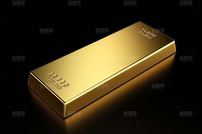 黄金金块富贵素材