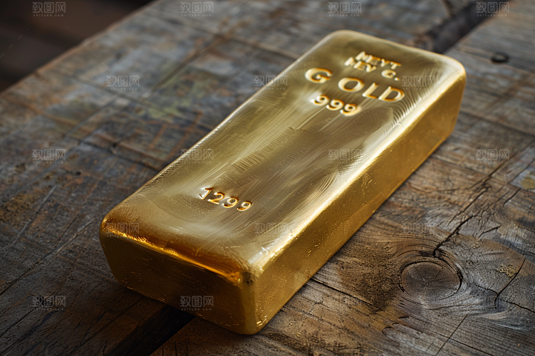 黄金金砖金块素材
