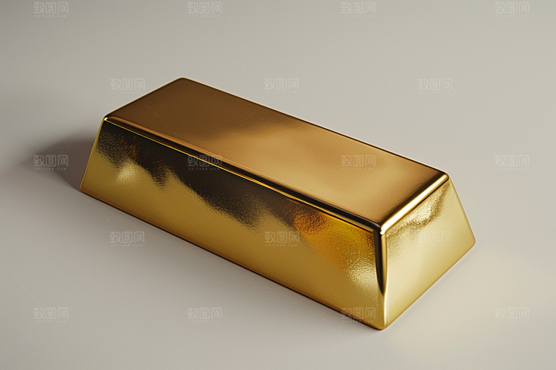 黄金金砖理财产品素材