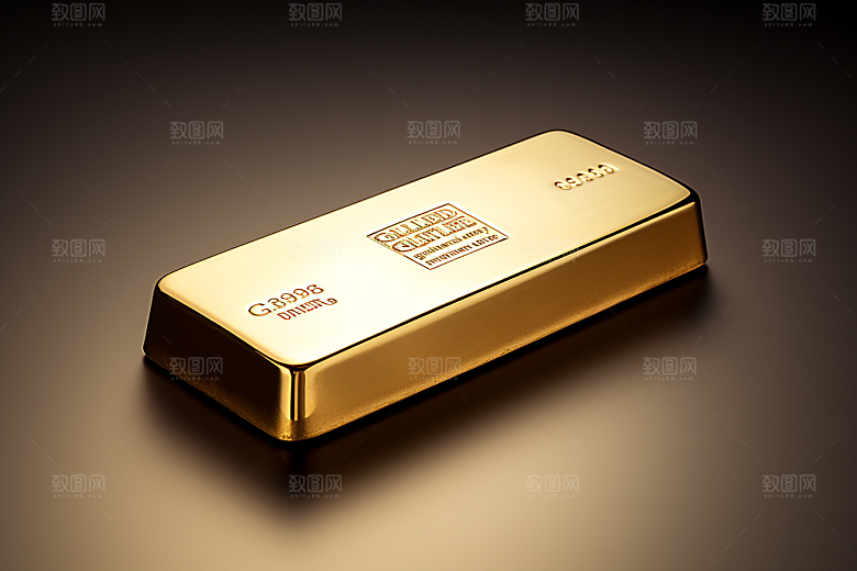 黄金奢侈品金砖素材