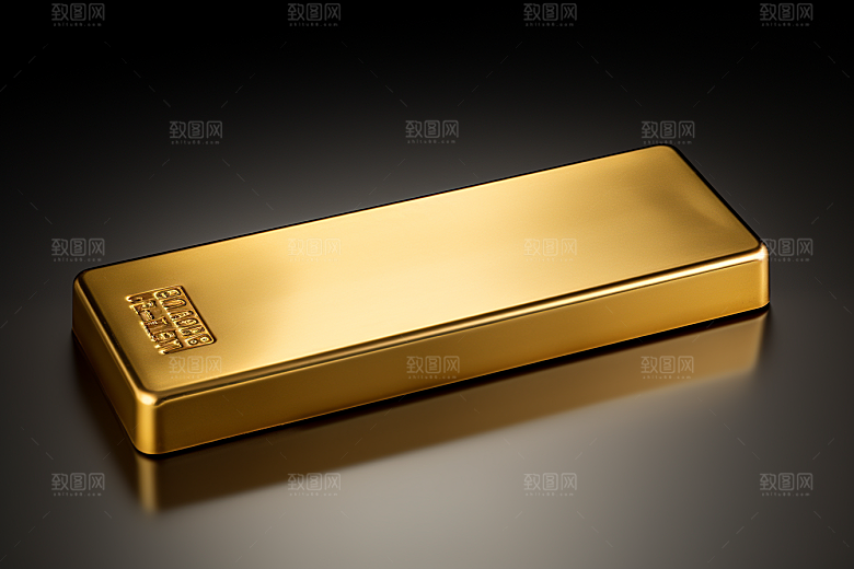 黄金金子理财产品素材