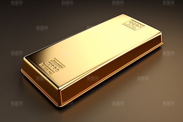 黄金金砖富贵素材