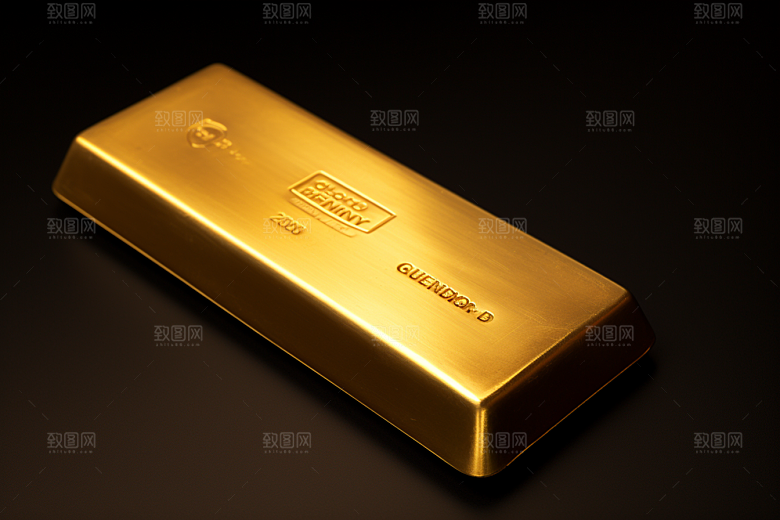 黄金金子金砖素材