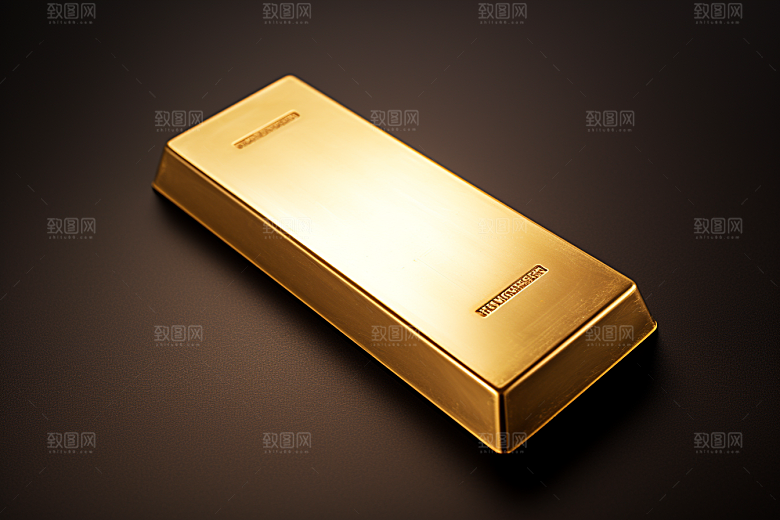 黄金金块理财产品素材