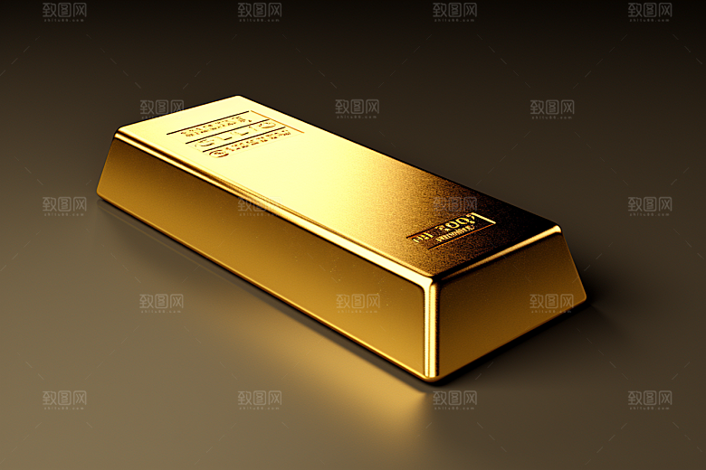 黄金金砖理财产品素材