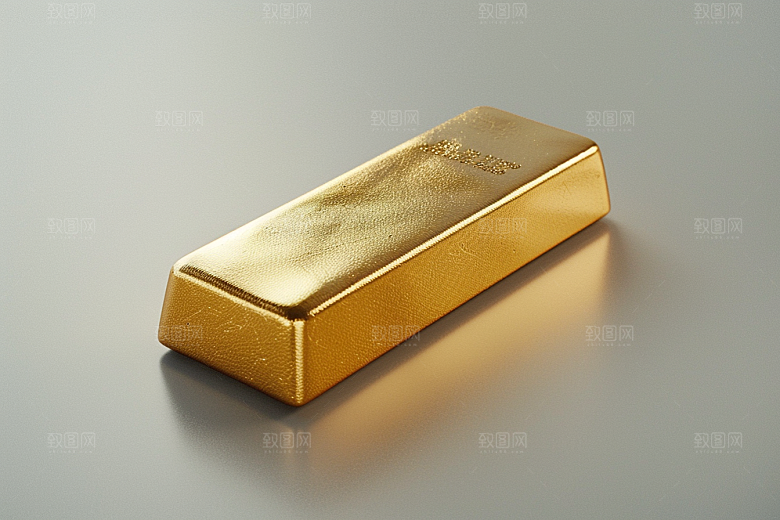 黄金金块理财产品素材