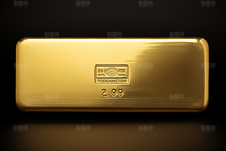 黄金金块金砖素材