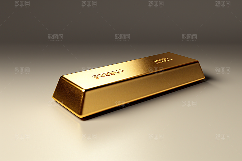 黄金金砖理财产品素材