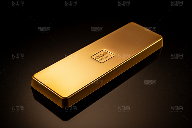 黄金金砖理财产品素材
