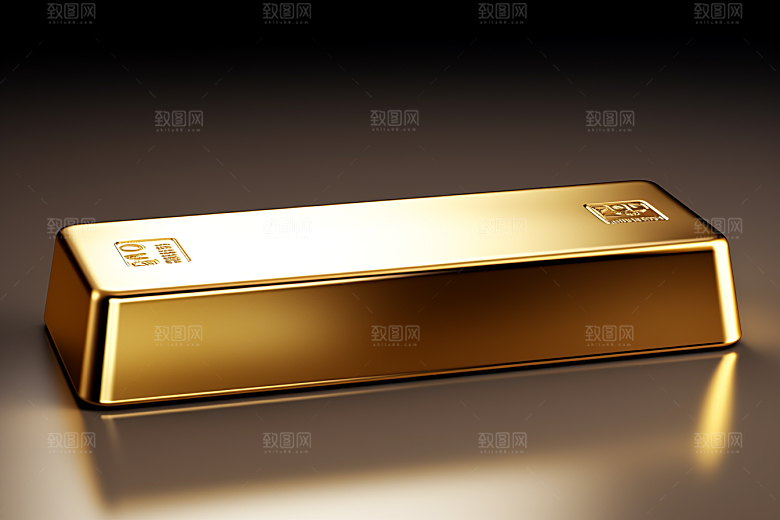 黄金金子理财产品素材