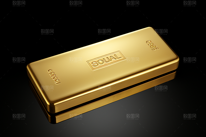 黄金金块金砖素材