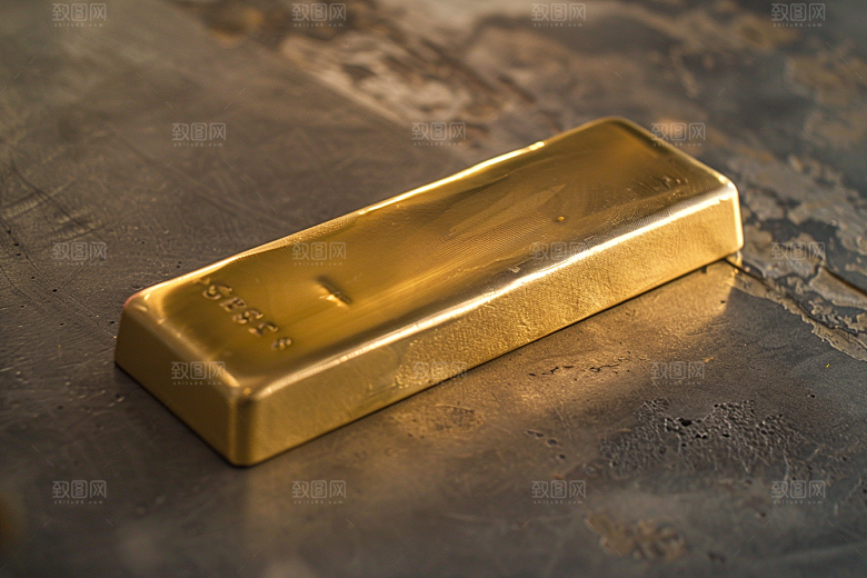 黄金金块富贵素材