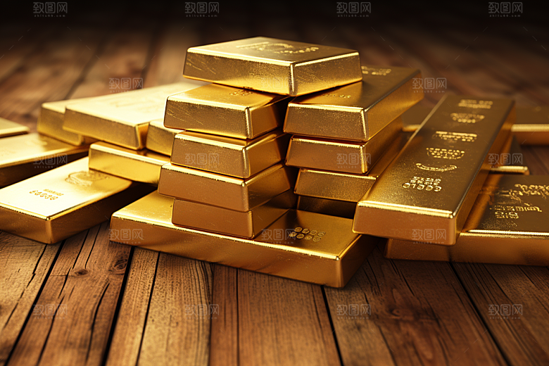 黄金金块贵金属素材