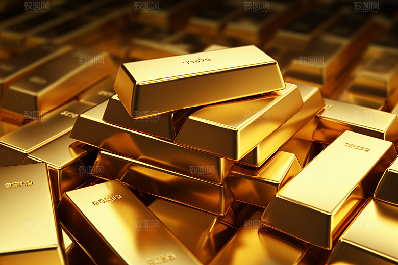黄金投资金子素材