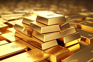 黄金金砖金块素材