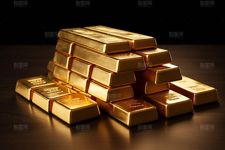 黄金富贵金块素材