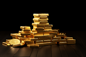 黄金金子贵金属素材
