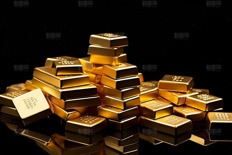 黄金金子富贵素材