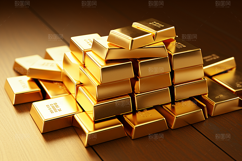 黄金金块投资素材