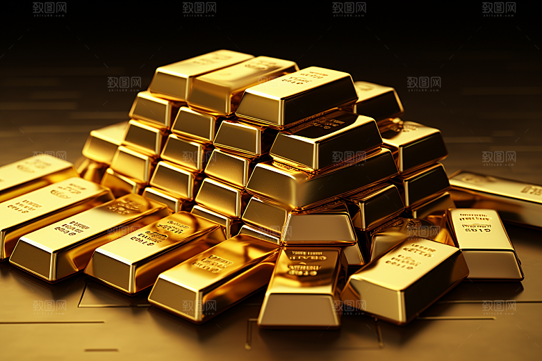 黄金金子财富素材