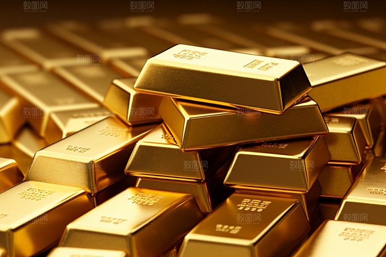黄金理财产品金子素材