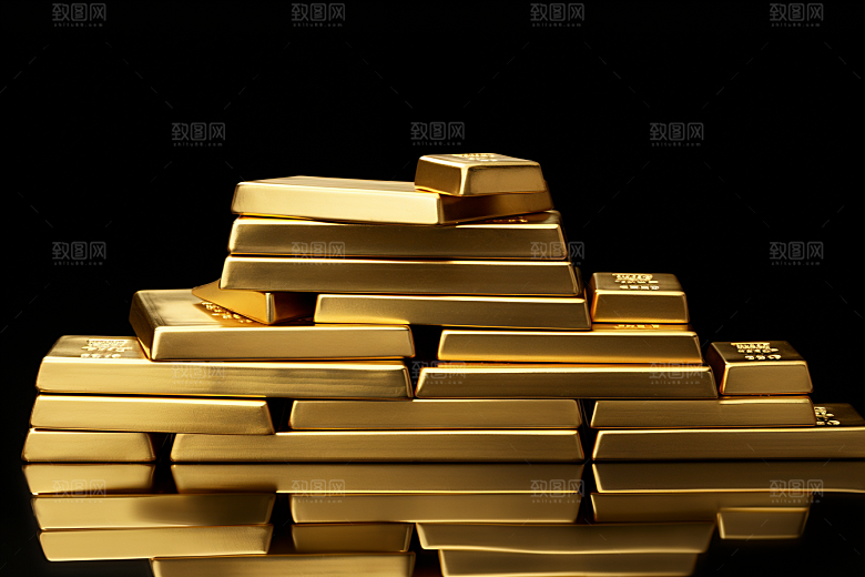 黄金金子奢侈品素材