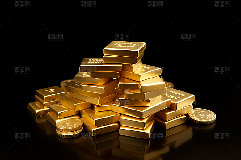 黄金奢侈品富贵素材