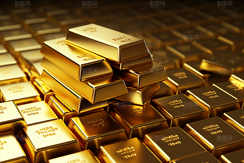 黄金金块奢侈品素材
