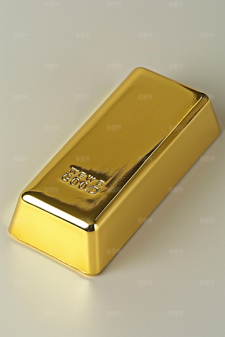 黄金金块理财产品素材