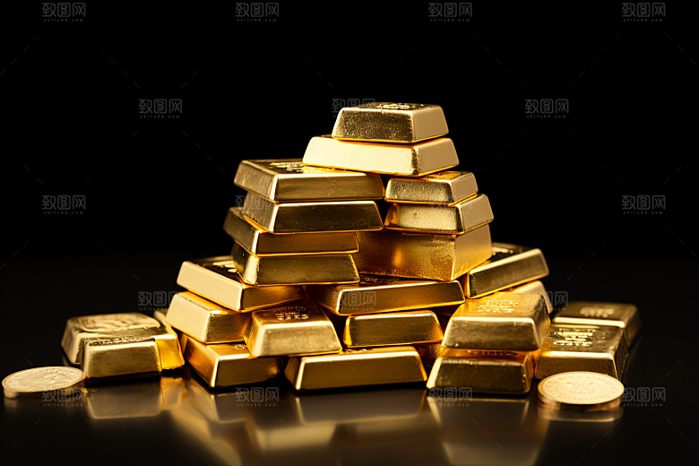 黄金金块投资素材